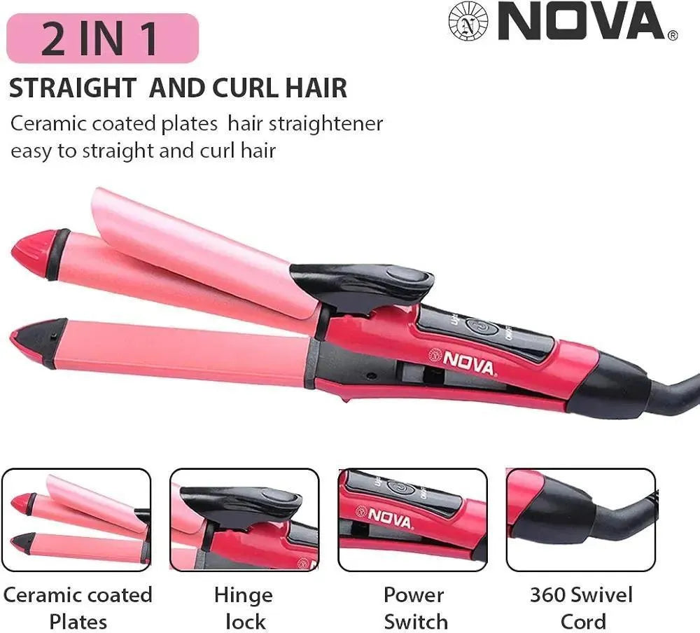 Hair curler and straightener (smooth salon quality)