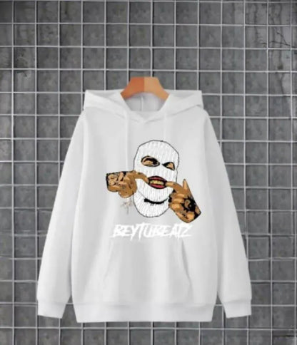 2 Pcs Women's Stitched Fleece Printed Sweatshirt Tracksuit