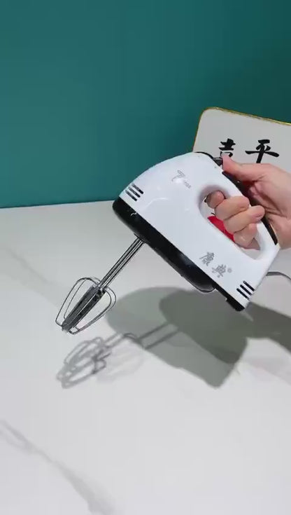 7- speed stainless steel hand mixer for effortless cooking