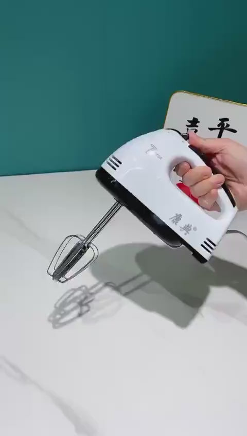 7- speed stainless steel hand mixer for effortless cooking