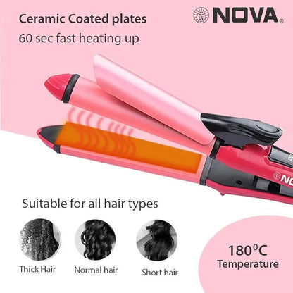 Hair curler and straightener   (smooth salon quality)