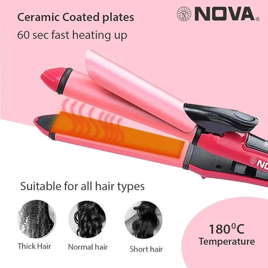 Hair curler and straightener   (smooth salon quality)
