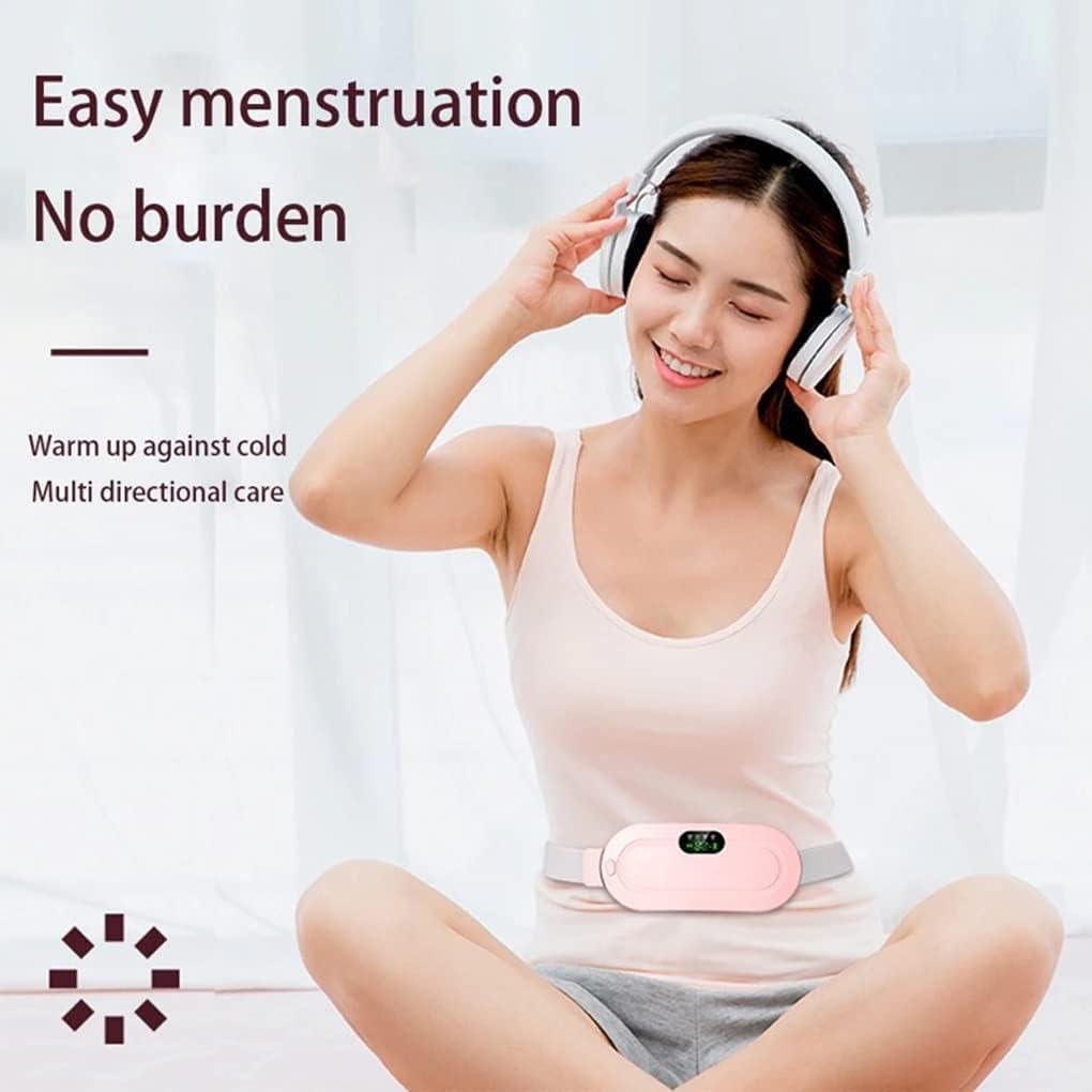 Portable electric period cramp heating belt, for wellness and self care