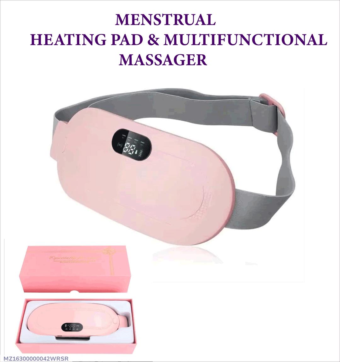 Portable electric period cramp heating belt, for wellness and self care