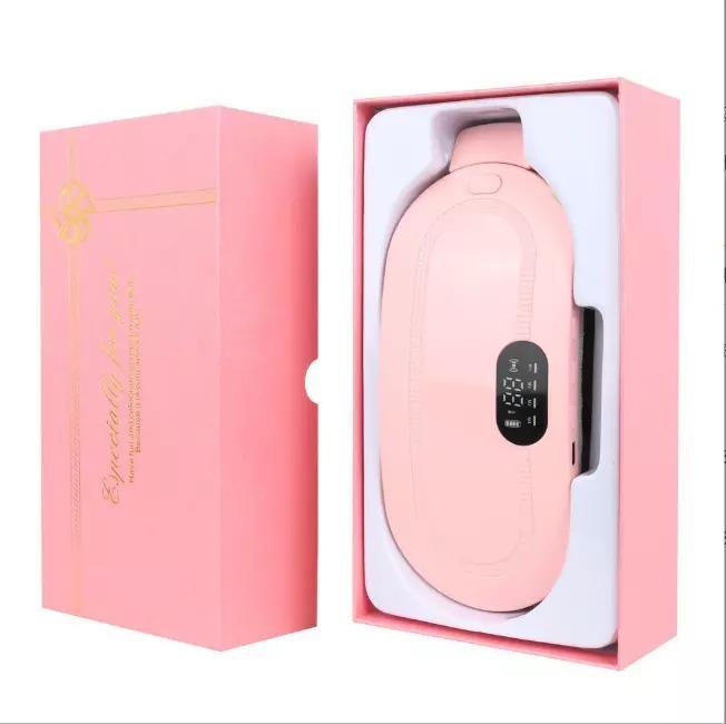 Portable electric period cramp heating belt, for wellness and self care