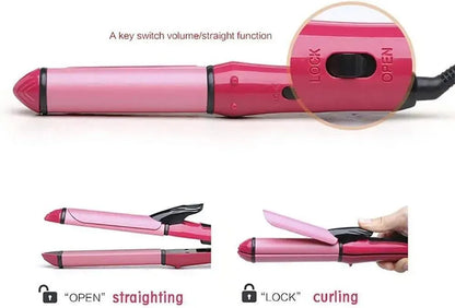 Hair curler and straightener   (smooth salon quality)